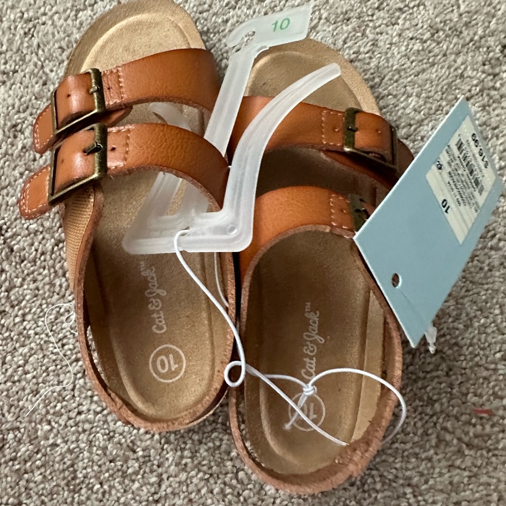 Cat & Jack size 10 sandals BNWT